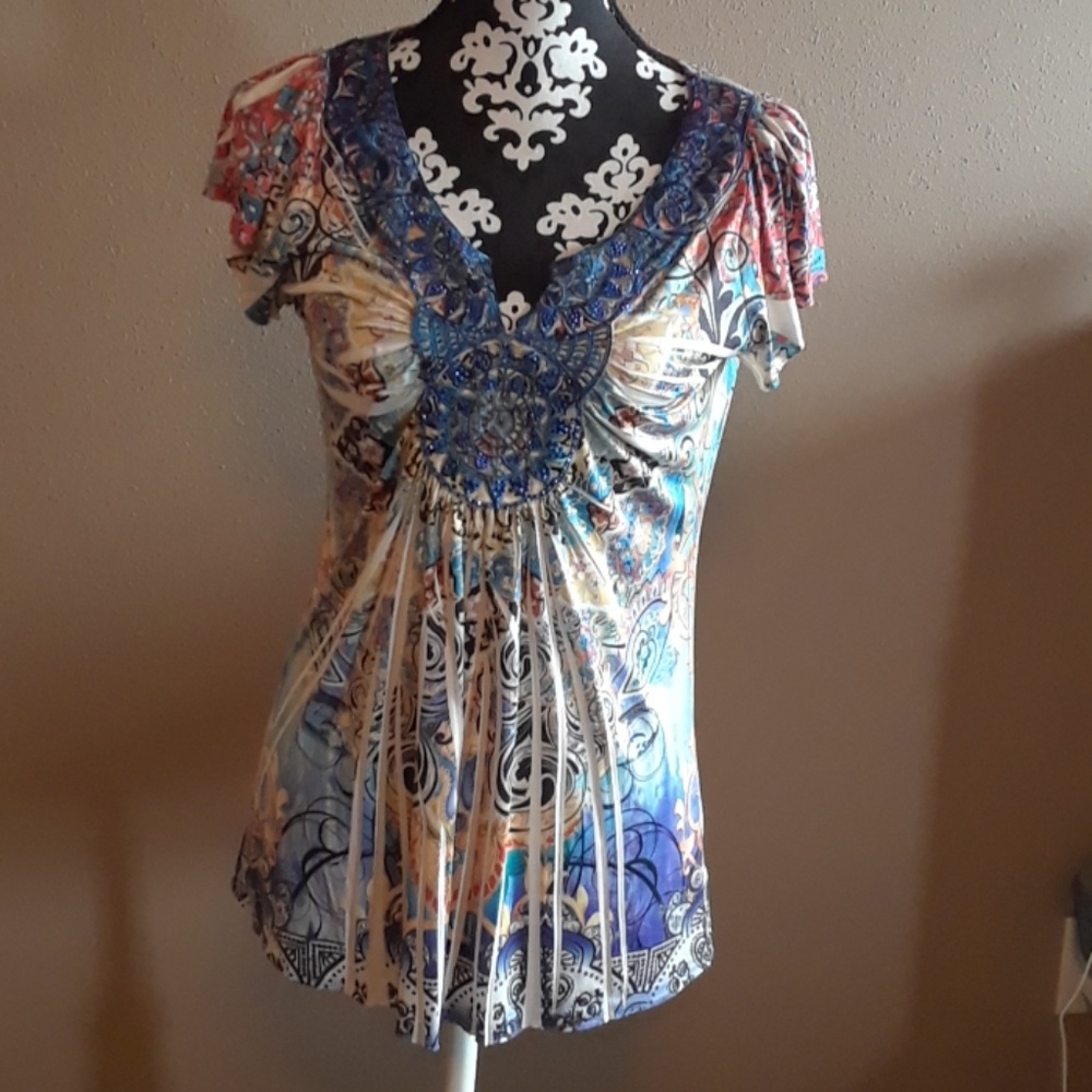 Apt.9 sequined blouse